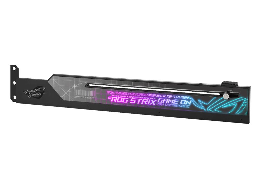 Asus Rog Strix Graphics Card Holder With Rgb Grafikkort Geekd Dk