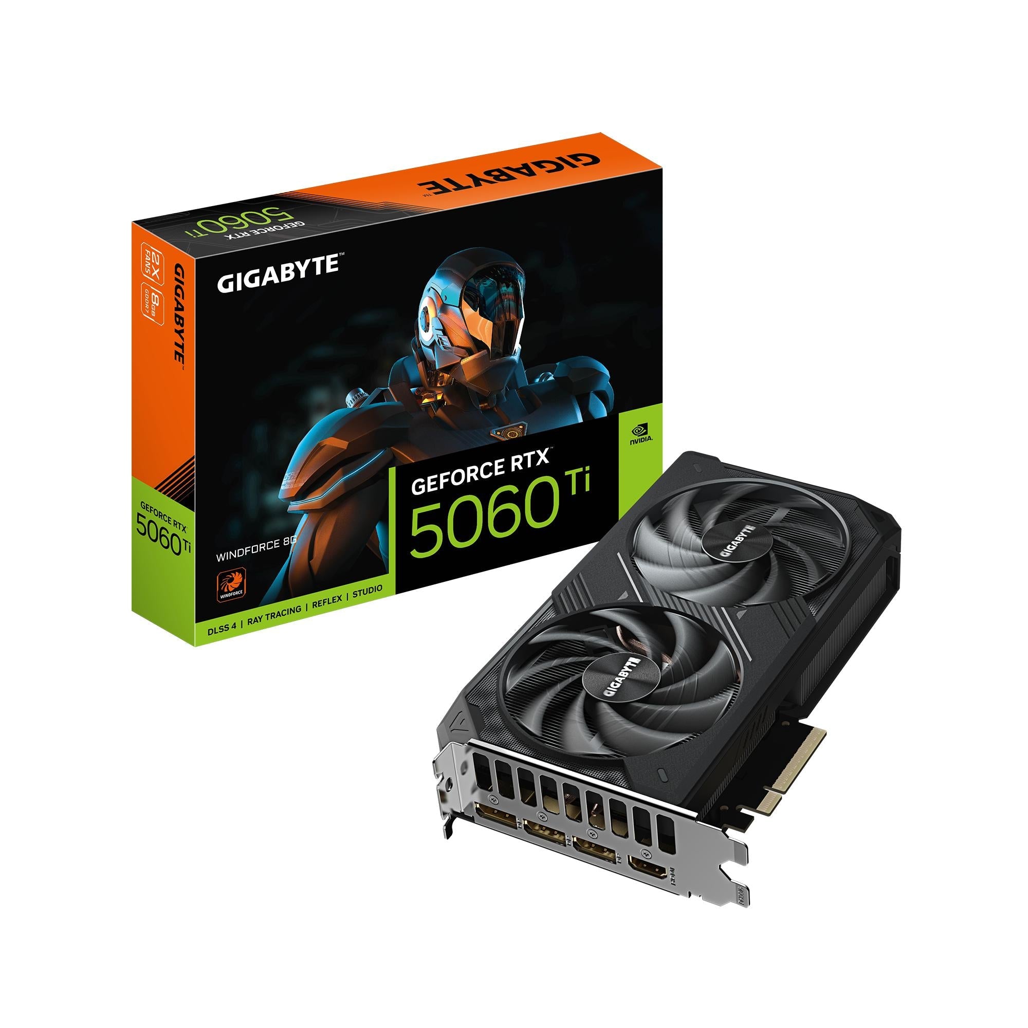 Gigabyte Geforce Rtx 5060 Ti Windforce 8gb Grafikkort Geekd Dk