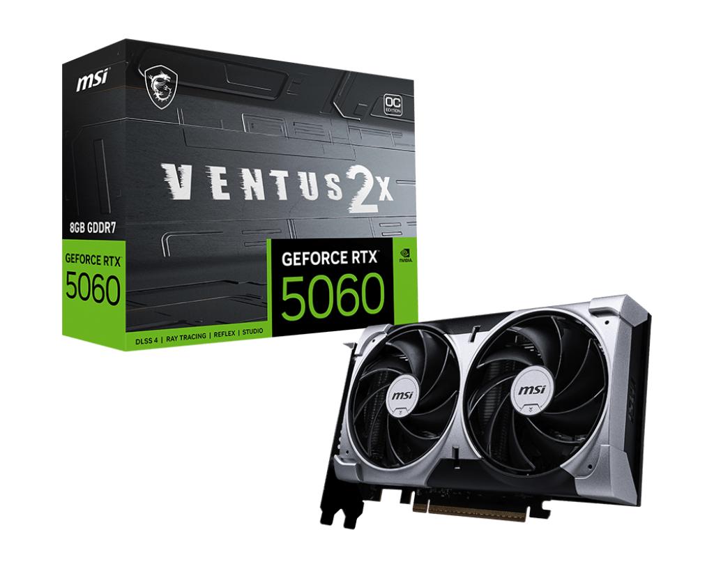 Msi Geforce Rtx 5060 8g Ventus 2x Oc 8gb Grafikkort Geekd Dk