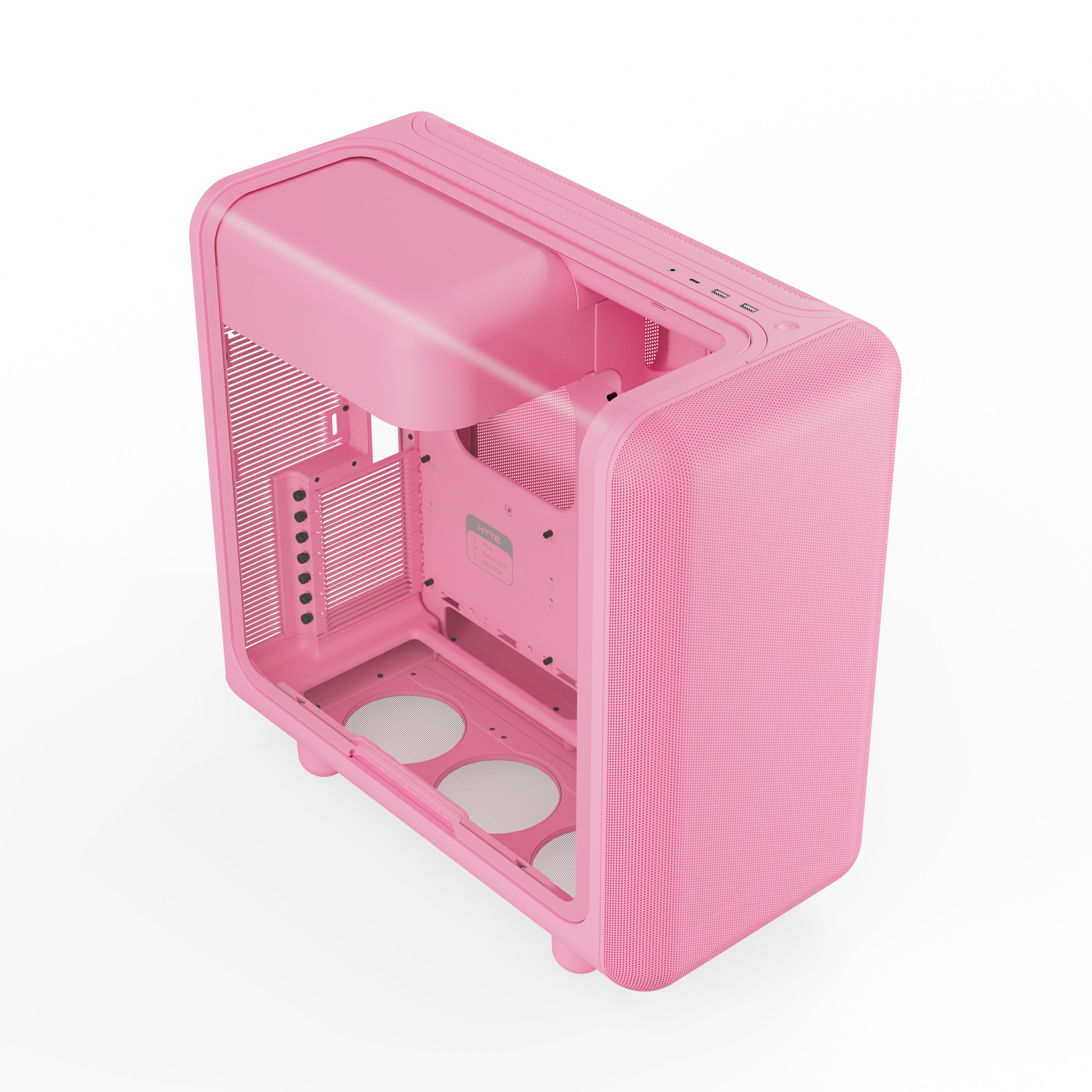 Hyte X50 Midi-tower   Strawberry Milk   Pink Kabinet Geekd Dk