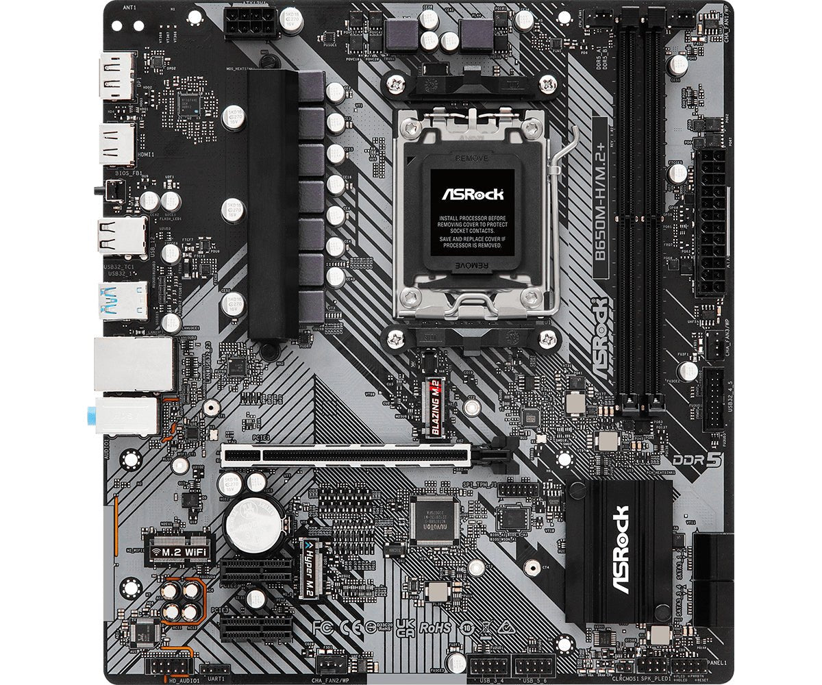 Asrock B650m- Bundkort Micro Atx Am5 Socket Ddr5 Geekd Dk