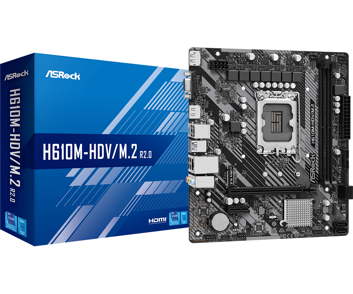 Asrock H610m-hdv R2 Micro-atx Lga1700 Bundkort Geekd Dk