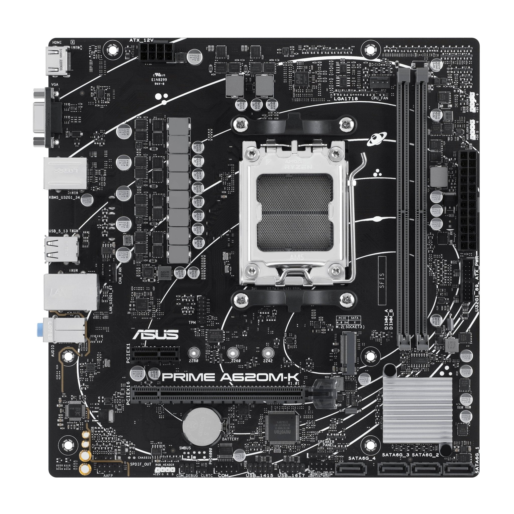 Asus Prime A620m- Socket Am5 - Bundkort Geekd Dk