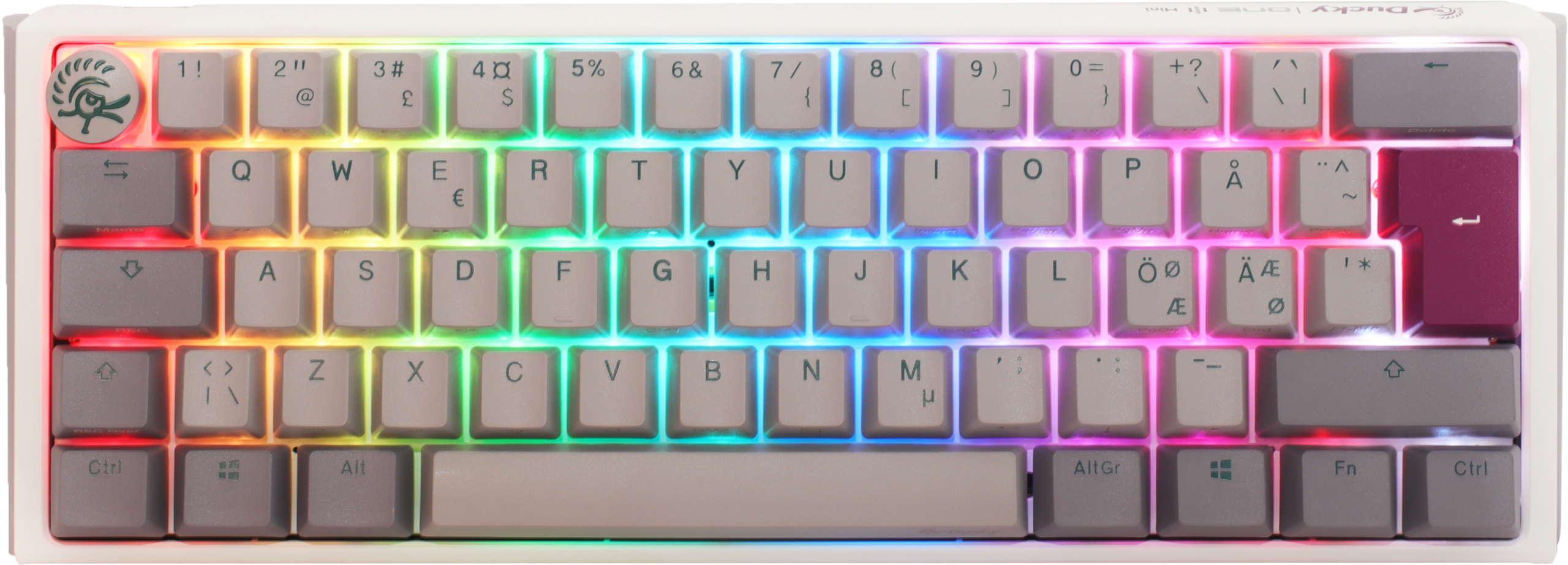 Ducky One Mist Nordic Mini 60 Cherry Brown Rgb Tastatur Geekd Dk