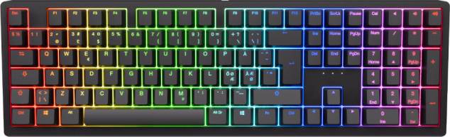 Ducky Zero Classic Cherry Brown Rgb Trådløs Tastatur Geekd Dk