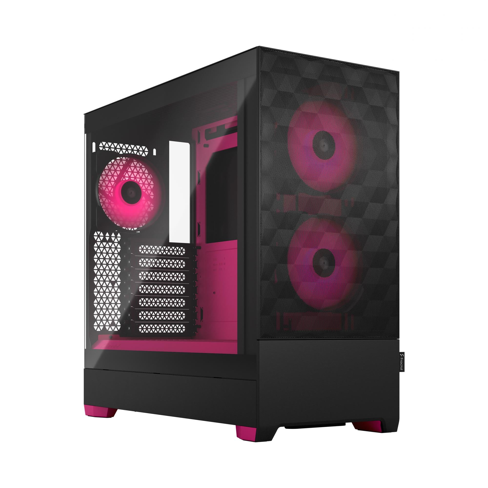 Fractal Design Pop Air Rgb Magenta Core Tg Clear Tint Kabinet Geekd Dk