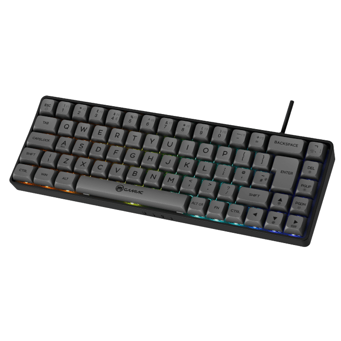 Gamiac Tkl69g Sort Grå Sf Tastatur Blå Switch Geekd Dk