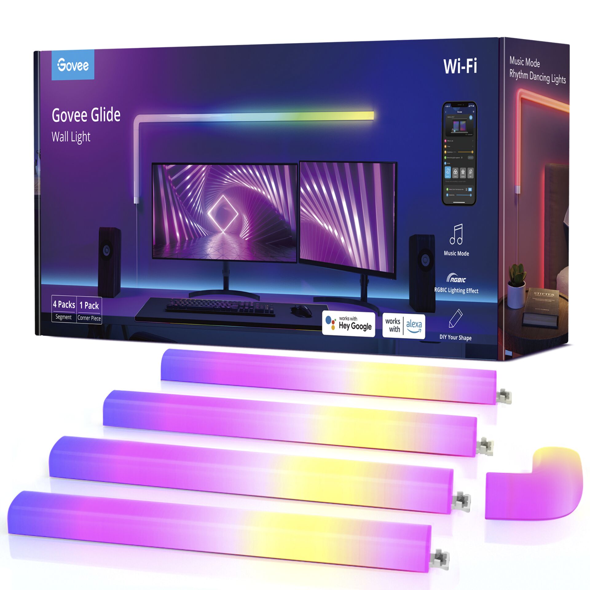 Govee Glide Wall Light Led Lys Geekd Dk