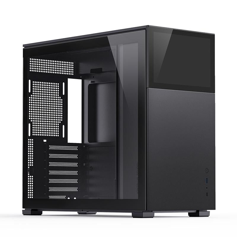 Jonsbo D41 Screen Atx Case Tempered Glass Sort Kabinet Geekd Dk