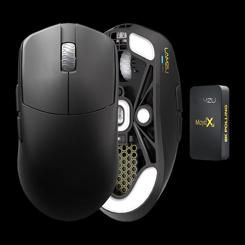 Lamzu Maya 8k Dongle Omron Optical Charcoal Black Mus Geekd Dk