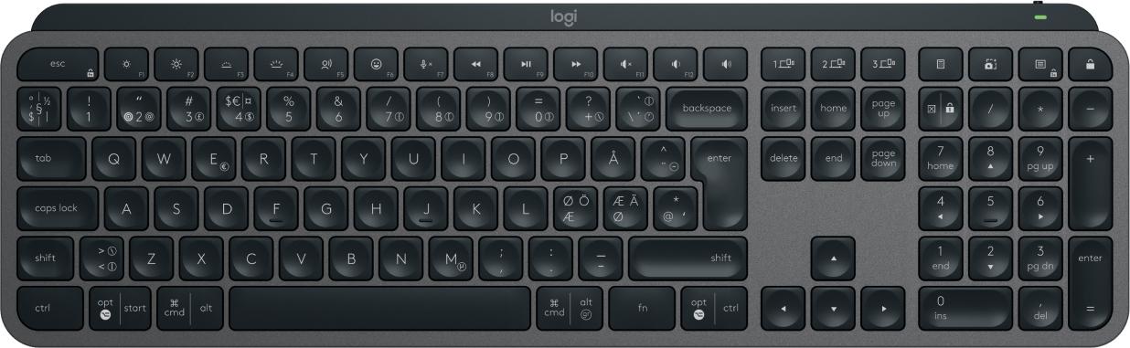 Logitech Mx Keys Advanced Trådløs Illuminated Tastatur Geekd Dk