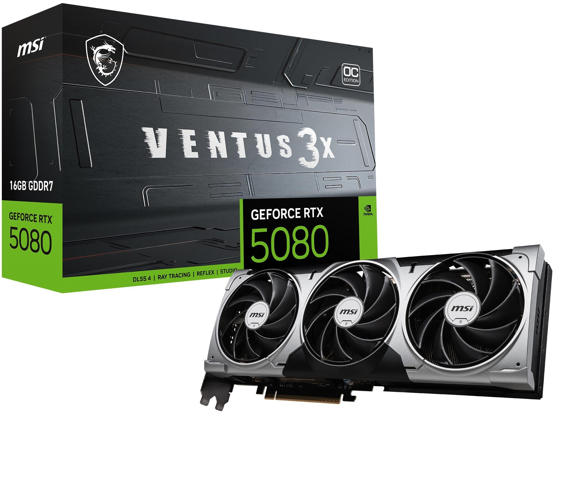 Msi Geforce Rtx 5080 16g Ventus 3x Oc Grafikkort Geekd Dk