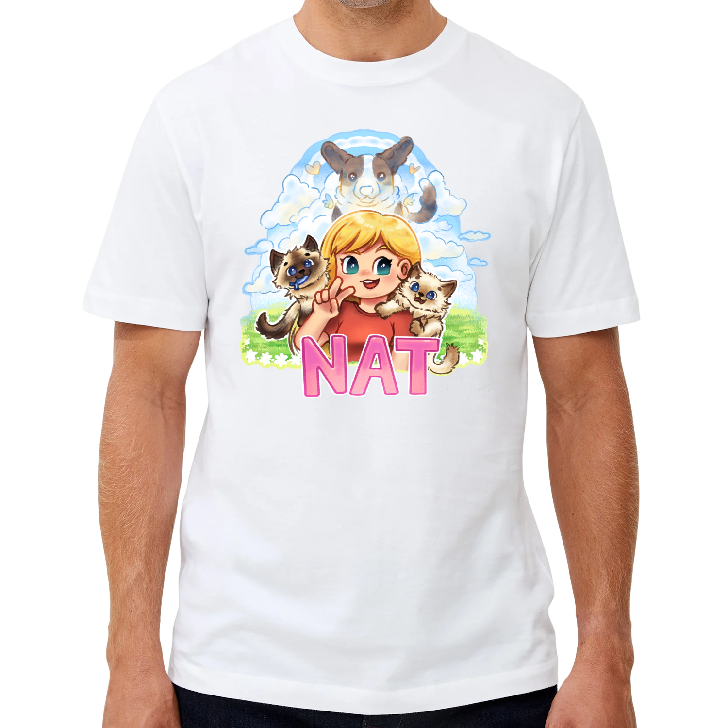 Nat Kæledyr Tee  -shirt Geekd Dk