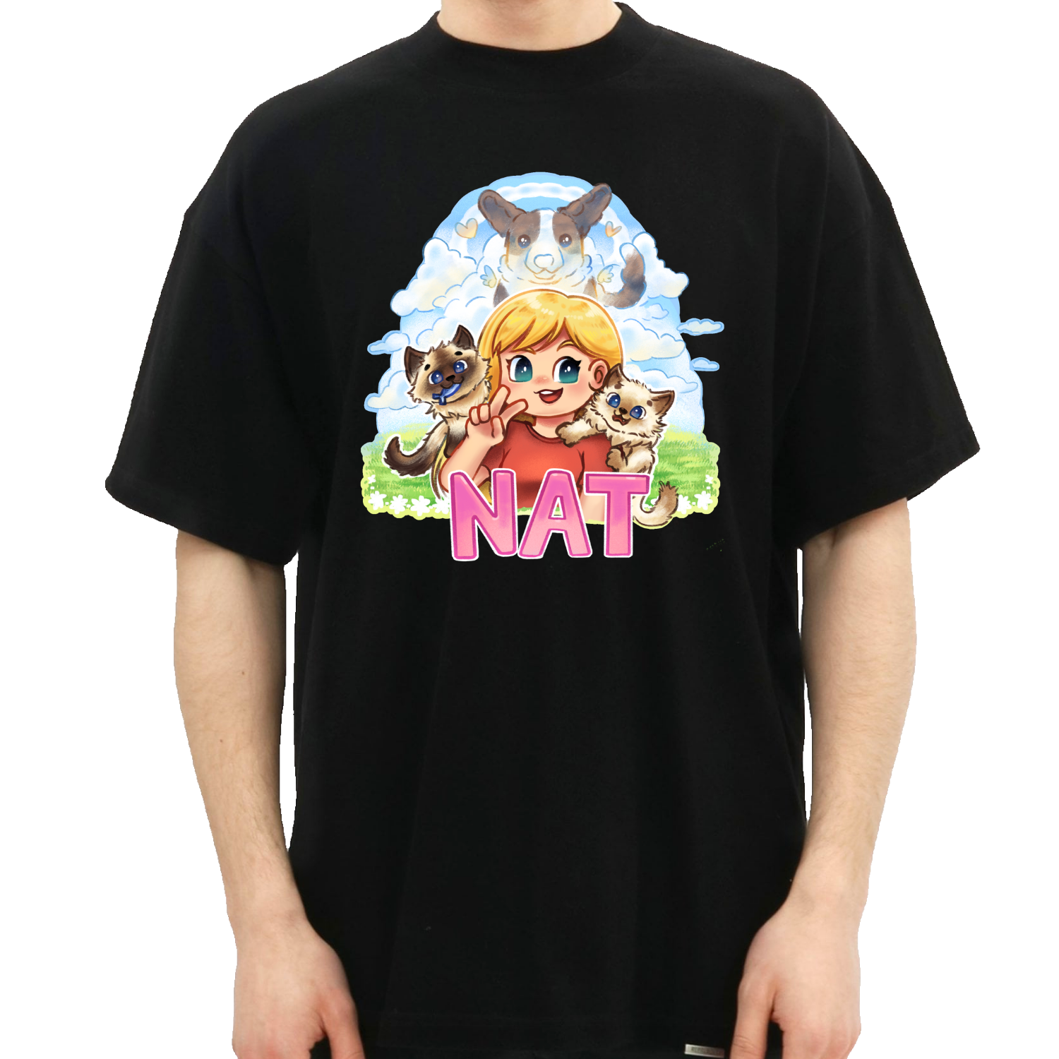 Nat Kæledyr Tee  -shirt Geekd Dk