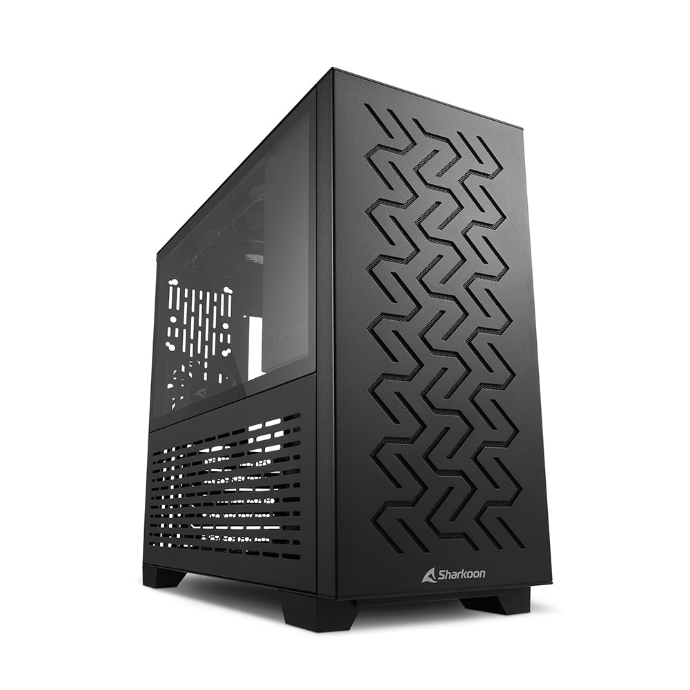 Sharkoon Ms-z1000 Gaming Tower Case Black Tempered Glass Side Panel Kabinet Geekd Dk