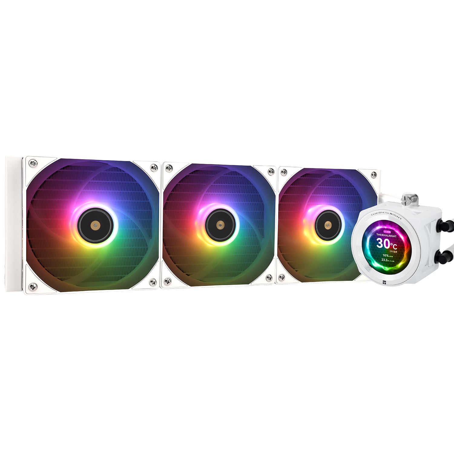 Thermalright Core Vision 360 Hvid Argb Vandkøling Geekd Dk