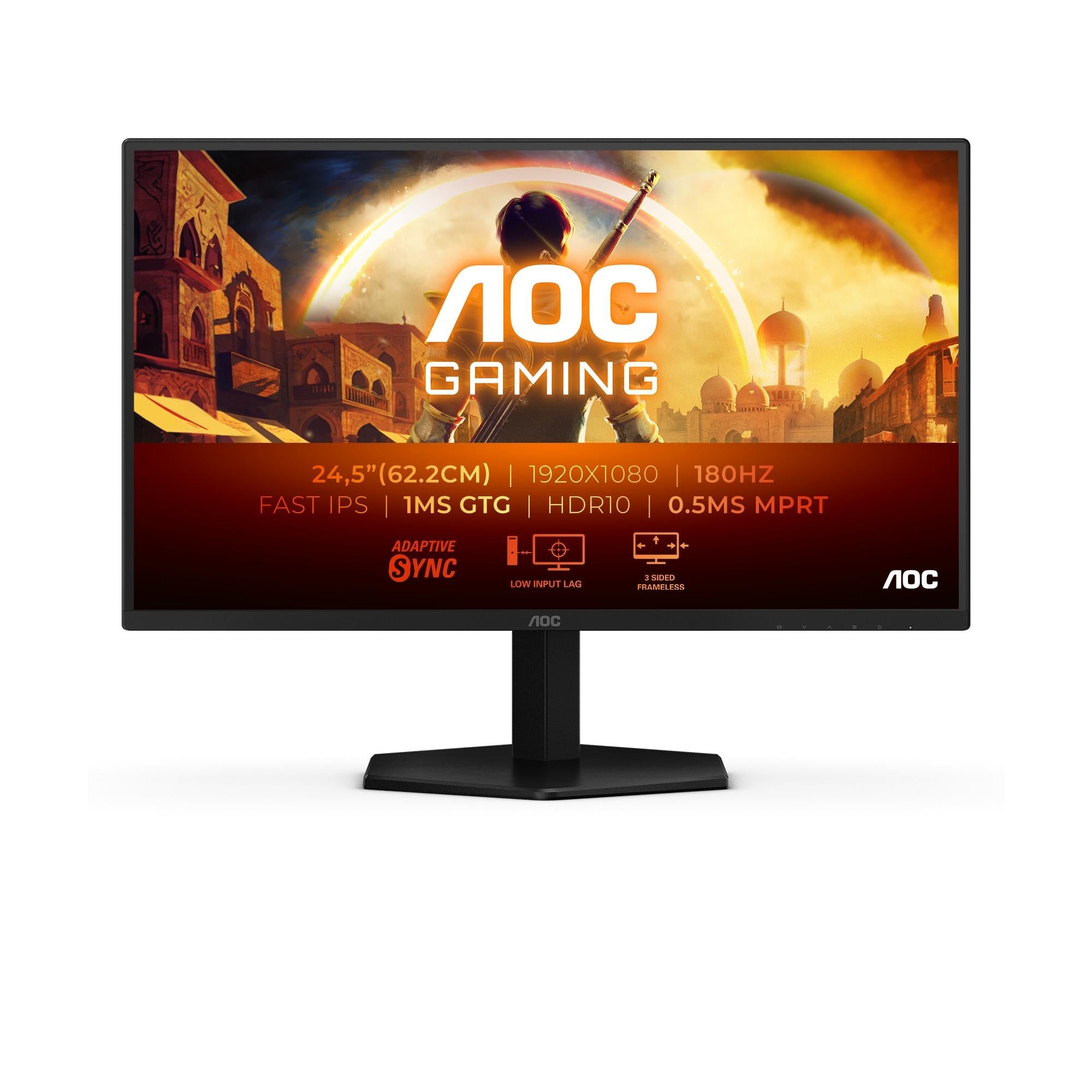 Aoc 25g42e 24 5â 1920x1080 16: 300 Cd Mâ Ms Hdmi Displayport Headphone Out Skærm Geekd Dk