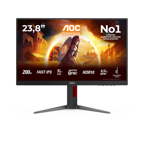Aoc G4 24g4ha 24 Fast Ips 1920   1080  Full Hd  Displayport Hdmi 200 Hz Skærm Geekd Dk