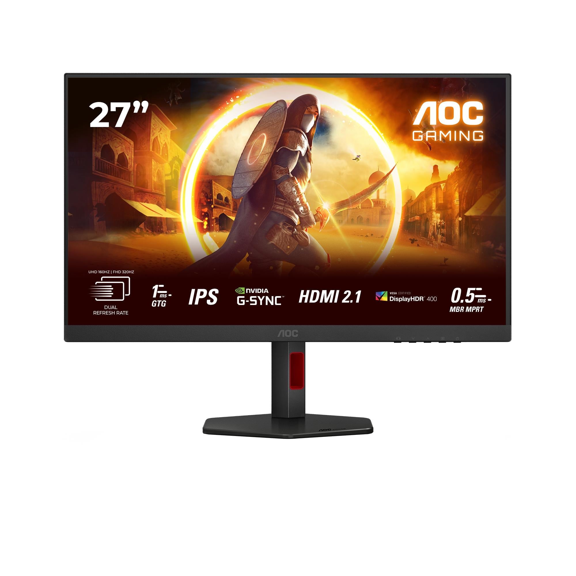 Aoc U27g4r 27â Dual Frame 3840x2160 1ms 320hz Gaming Skærm Geekd Dk