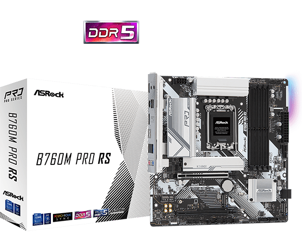 Asrock B760m Pro Rs  Matx Ddr5 Lga1700 Bundkort Geekd Dk