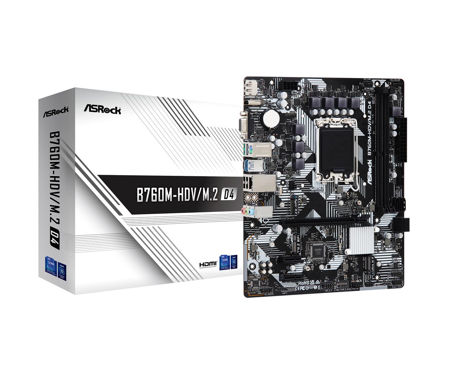 Asrock B760m-hdv     Ddr4 Bundkort Geekd Dk
