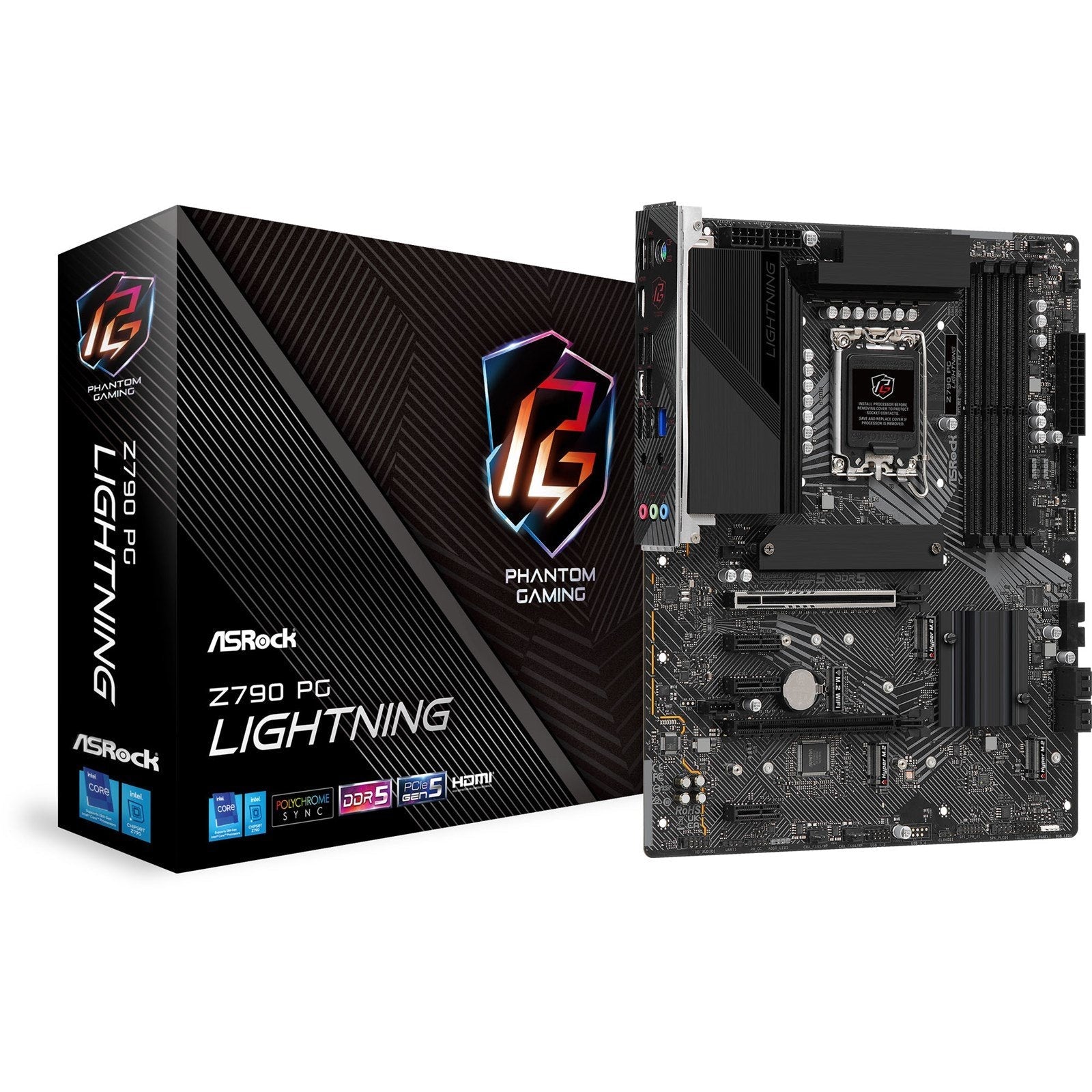 Asrock Z790 Pg Lightning Atx Lga1700 Intel Z790 Bundkort Geekd Dk