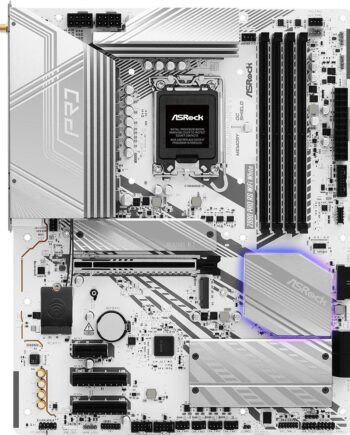 Asrock Z890 Pro Rs Wifi White Motherboard Atx Lga-1851 Intel Z890 Bundkort Geekd Dk