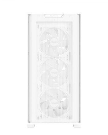 Asus A21 Plus Matx Case With   Pre-installed Argb Fans  Btf Support White Kabinet Geekd Dk
