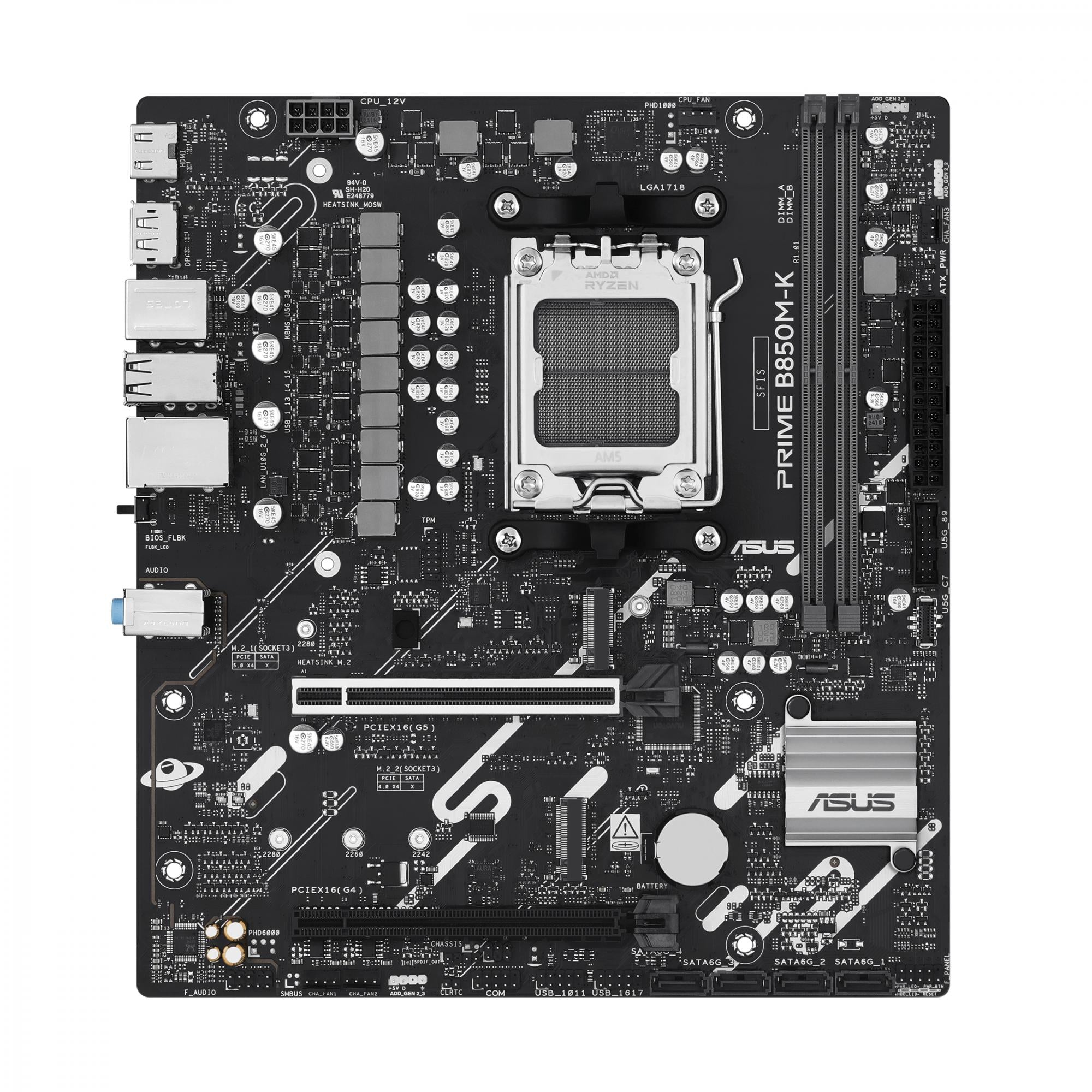Asus Prime B850m-   Matx  B850  Am5  Ddr5  Bundkort Geekd Dk