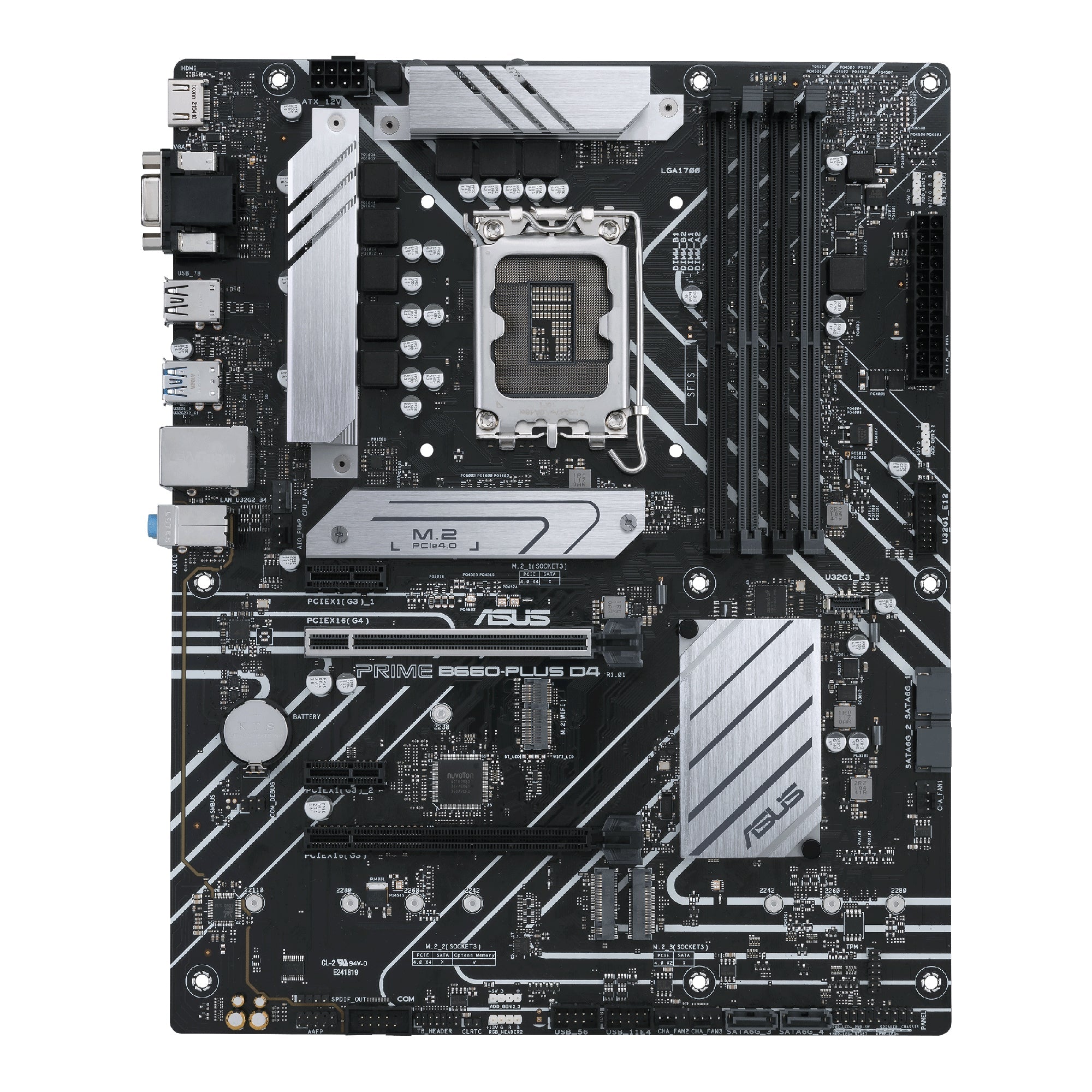Asus Prime B660-plus D4  Atx  B660  Lga 1700  Ddr4  Bundkort Geekd Dk