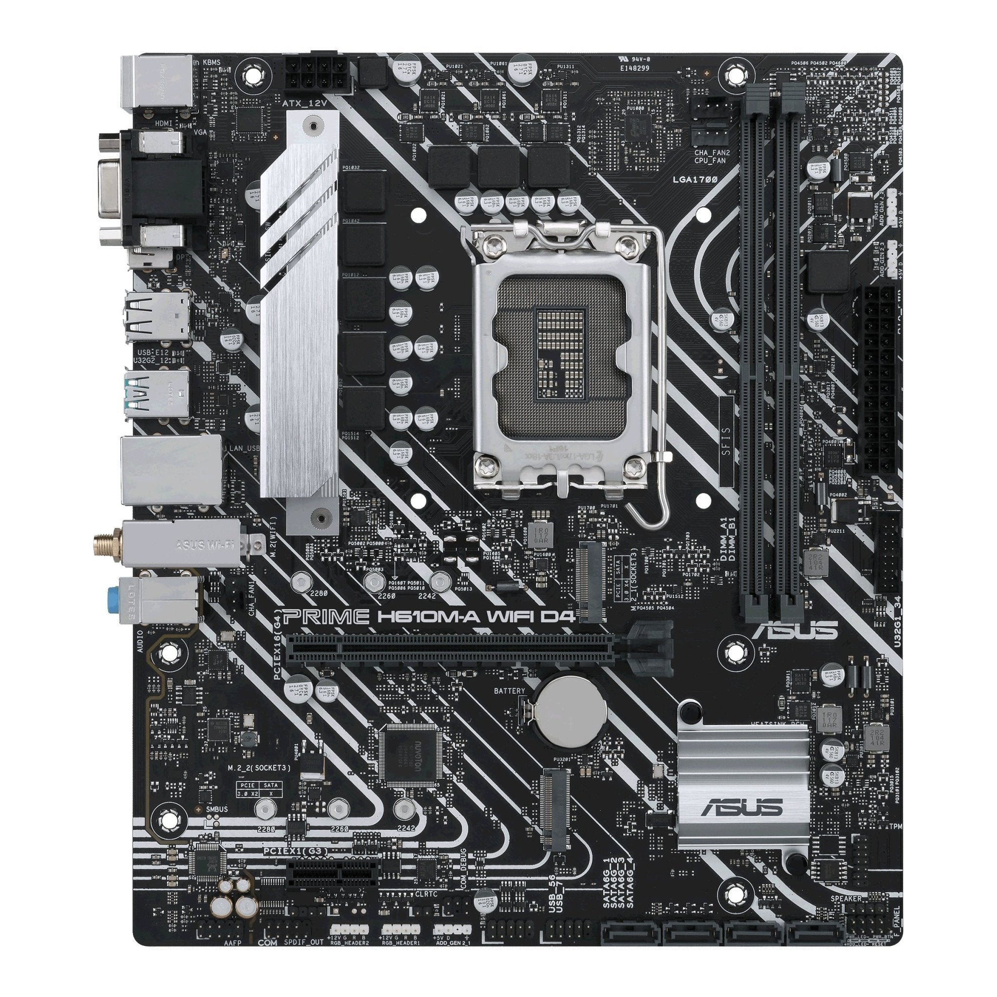 Asus Prime H610m-  Wifi D4  Matx  H610  Lga 1700  Ddr4  Bundkort Geekd Dk