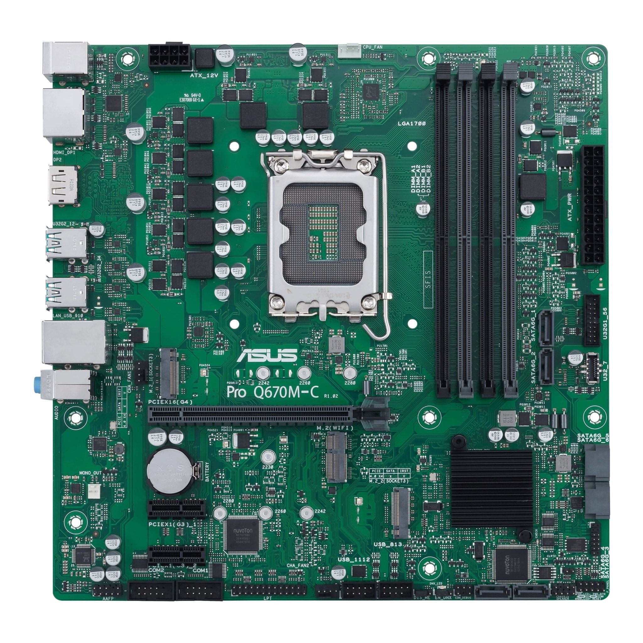 Asus Pro Q670m- -csm  Matx  Q670  Lga 1700  Ddr4  Bundkort Geekd Dk