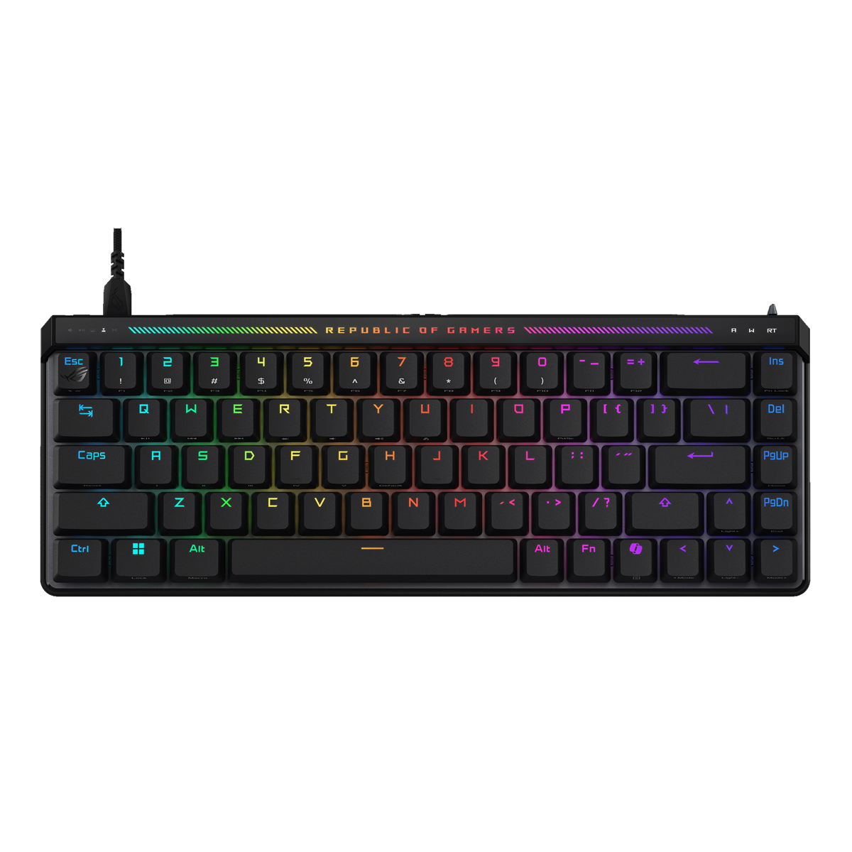 Asus Rog Falchion Ace Hfx M605 65 Analog Gaming Keyboard With Rog Hfx Magnetic Switches Tastatur Geekd Dk