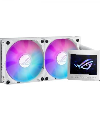 Asus Rog Ryujin Iii 240 Argb White Ed  Aio Liquid Cooler        Quot  Lcd  2x120mm Rog Argb Magnetic Daisy-chainable Fans 2200 Rpm Pwm Vandkøling Geekd Dk