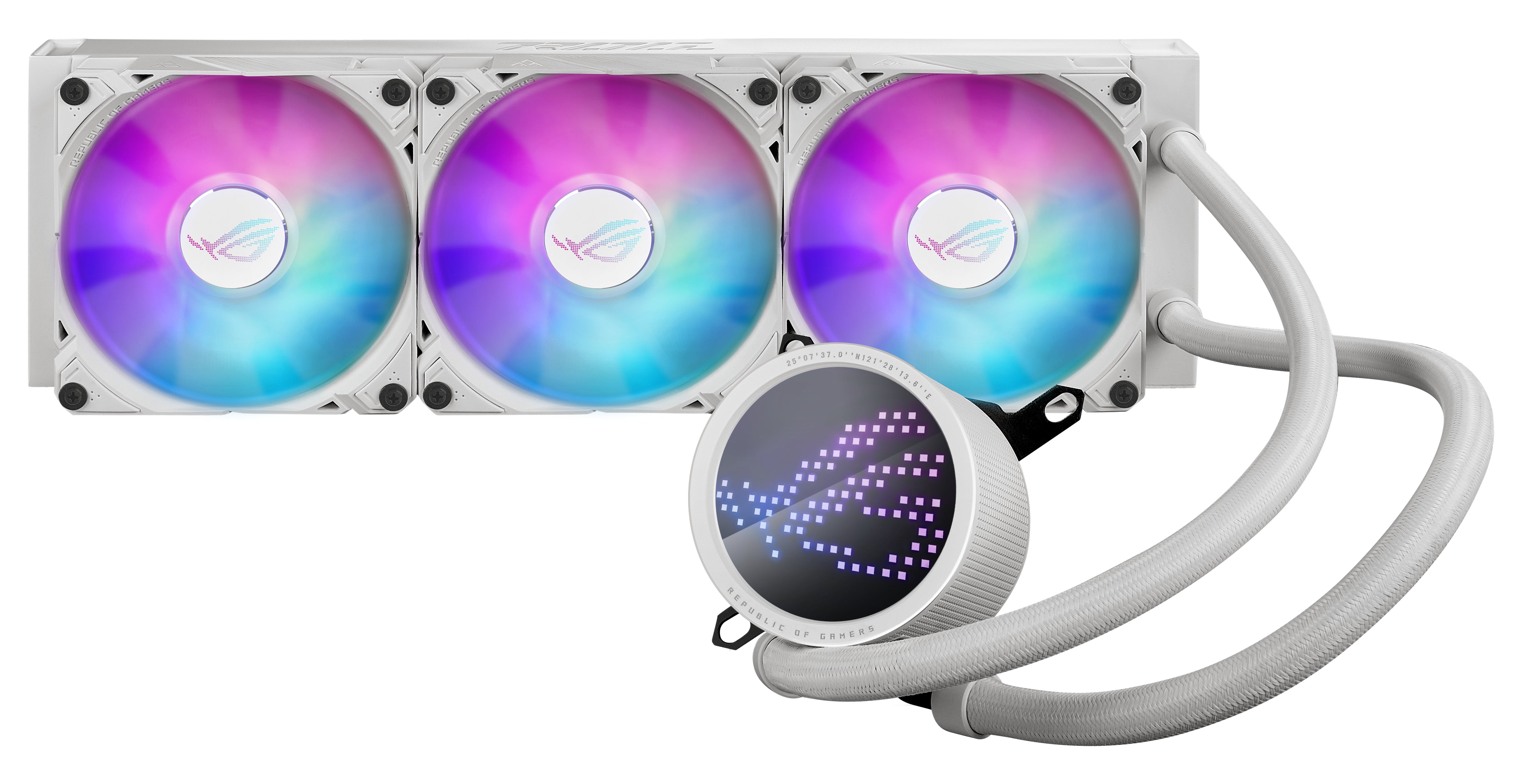 Asus Rog Ryuo Iii 360 Argb Processors Flydende Kølesystem  -pack Hvid 120 Mm Vandkøling Geekd Dk