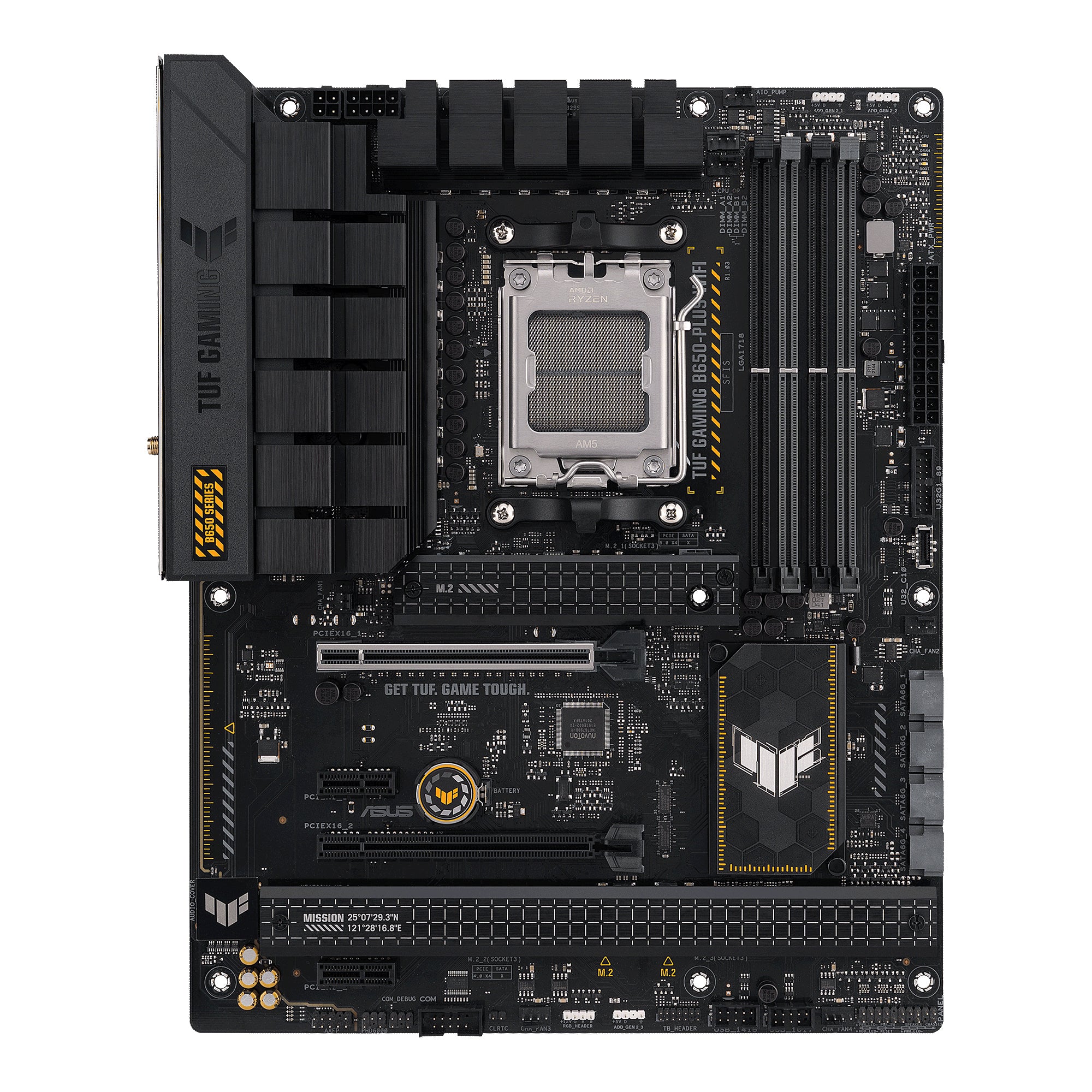 Asus Tuf Gaming B650-plus Wifi  Mainboard  Black Light Orange  Bundkort Geekd Dk