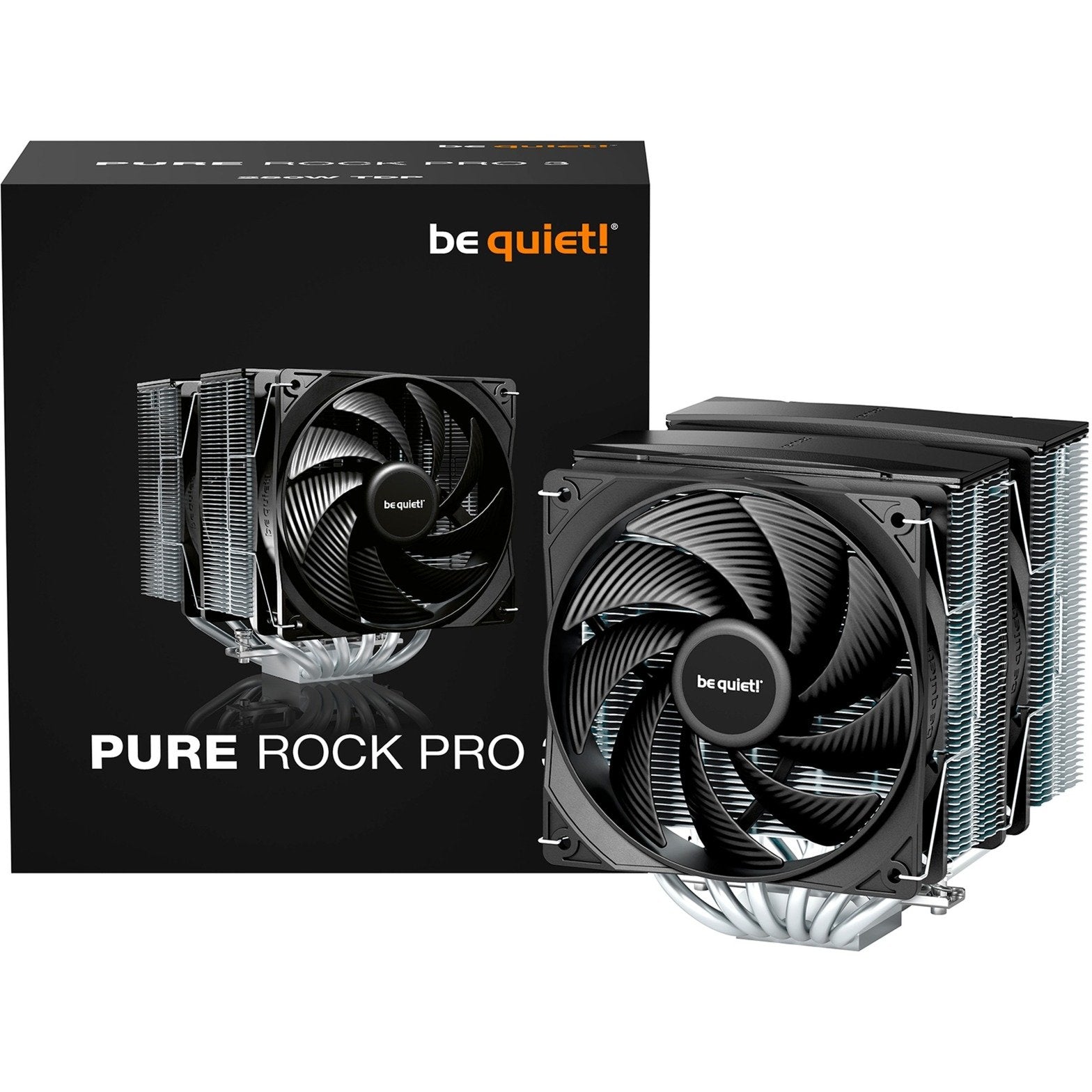 Be Quiet Pure Rock Pro    Black Silver  120 Mm  Cpu Køler Geekd Dk