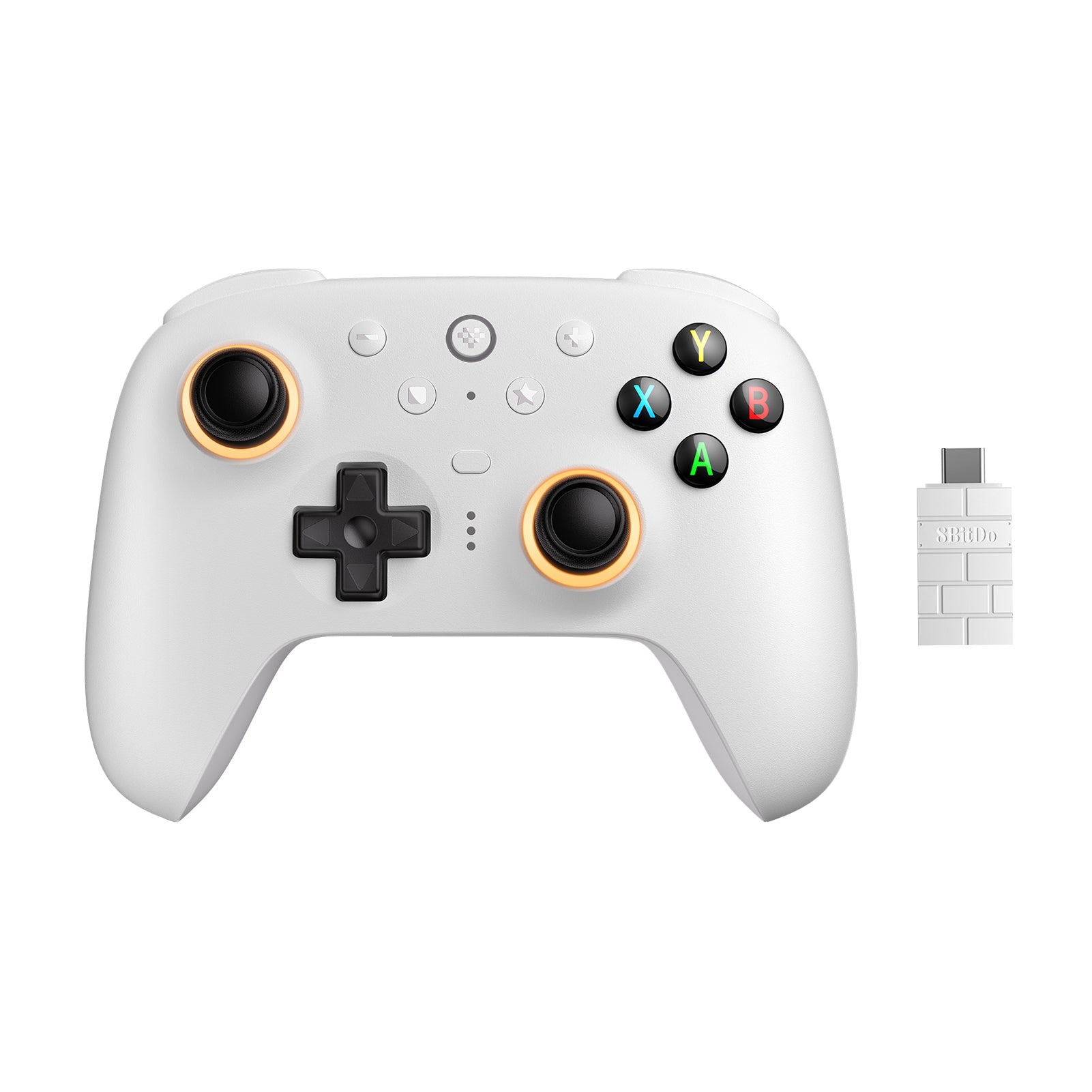 8bitdo Ultimate   Trådløs Controller Hvid Geekd Dk