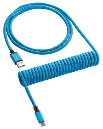 Cablemod Classic Coiled Keyboard Cable Usb   To Usb Type-   Spectrum Blue 150 Cm Usb Kabler Geekd Dk