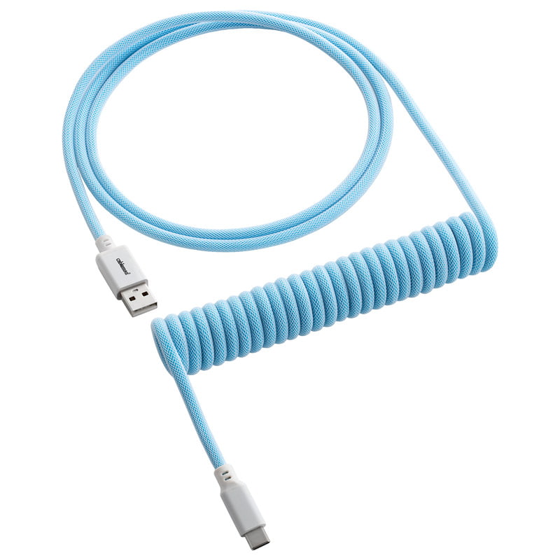 Cablemod Classic Coiled Keyboard Cable Usb-  To Usb Type    Blueberry Cheesecake 150cm Usb Kabler Geekd Dk