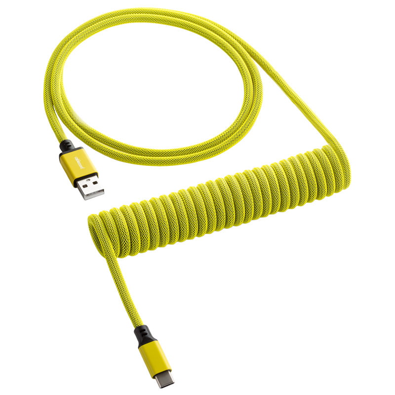 Cablemod Classic Coiled Keyboard Cable Usb-  To Usb Type    Dominator Yellow 150cm Usb Kabler Geekd Dk