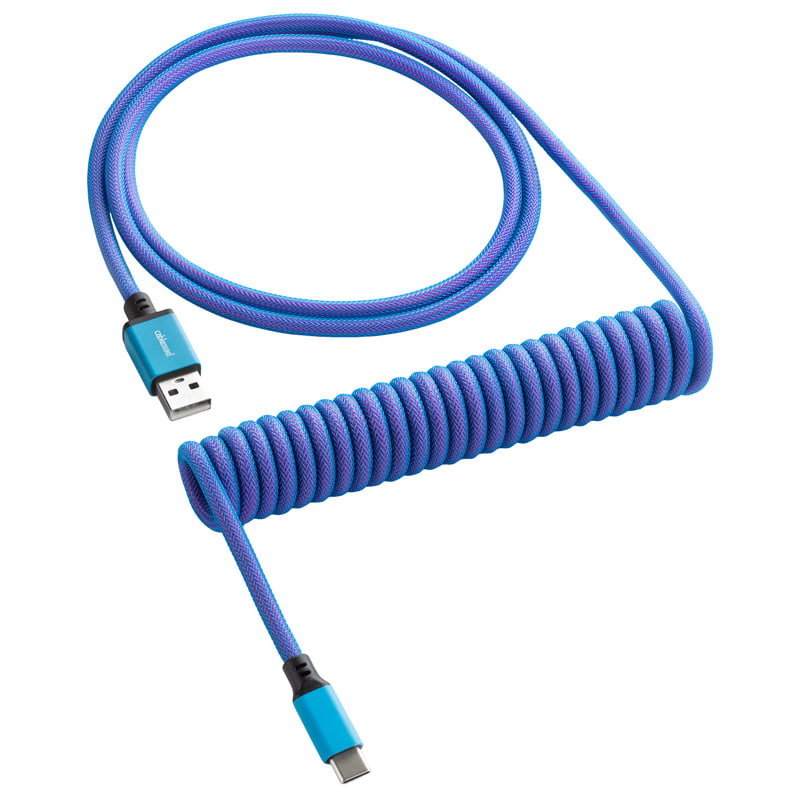 Cablemod Classic Coiled Keyboard Cable Usb-  To Usb Type    Galaxy Blue 150cm Usb Kabler Geekd Dk