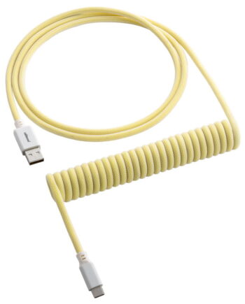 Cablemod Classic Coiled Keyboard Cable Usb-  To Usb Type    Lemon Ice 150cm Usb Kabler Geekd Dk