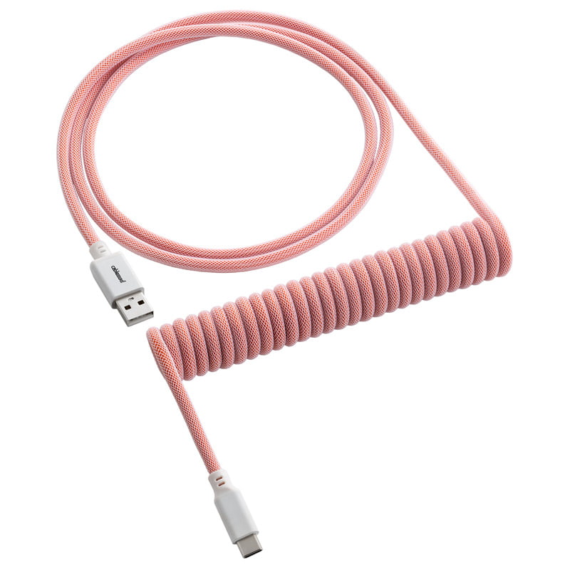 Cablemod Classic Coiled Keyboard Cable Usb-  To Usb Type    Orangesicle 150cm Usb Kabler Geekd Dk
