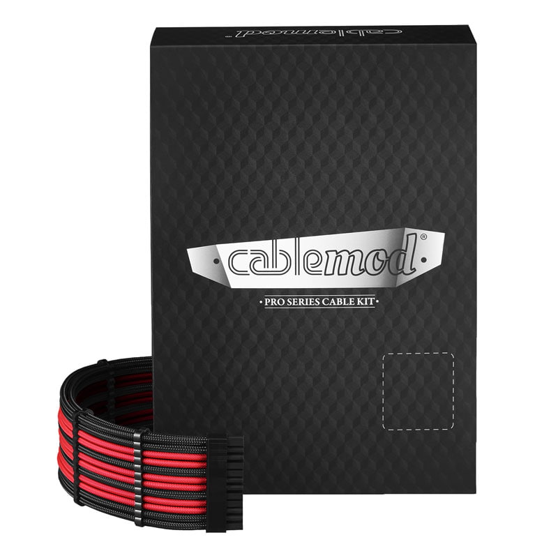 Cablemod Pro Modmesh  -series Rmi Rmx Cable Kit Black Red Kabelforlænger Geekd Dk