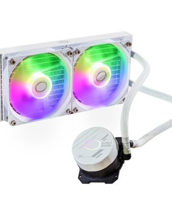 Cooler Master Masterliquid Lite 240l Core Argb Processors Flydende Kølesystem  -pack Hvid 120 Mm Vandkøling Geekd Dk