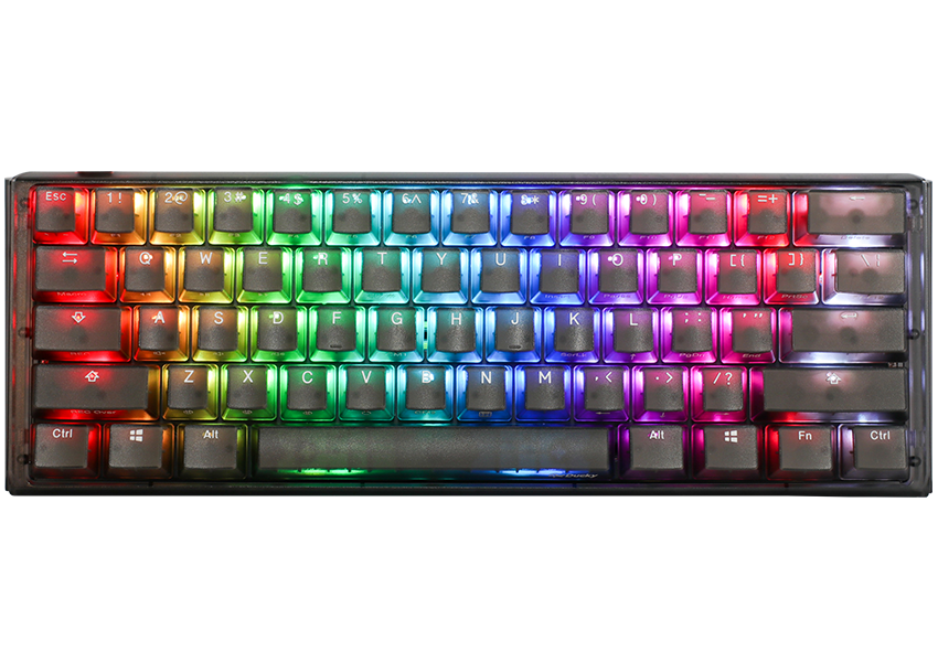 Ducky One   Aura Black Nordic Mini 60  Cherry Red Rgb Tastatur Geekd Dk