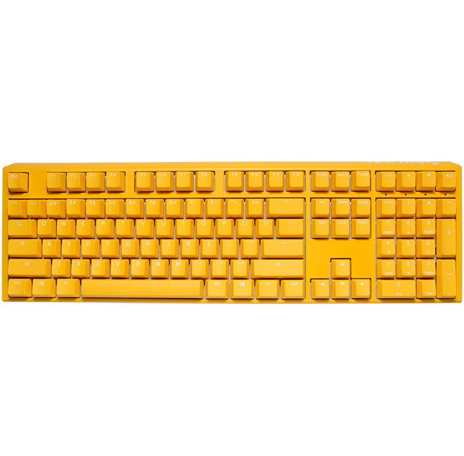 Ducky One   Yellow Ducky Fullsize Cherry Brown Tastatur Geekd Dk