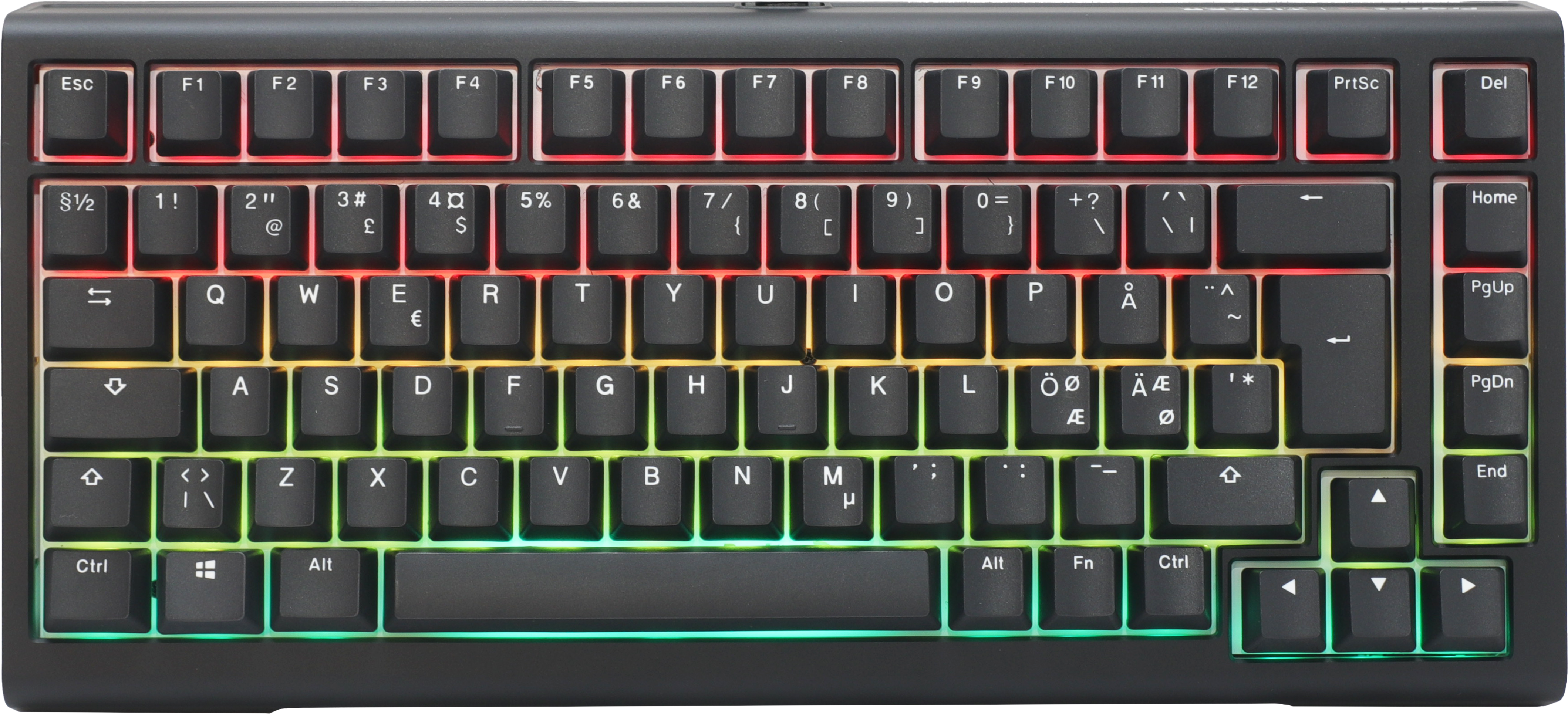 Ducky Tinker75 Prebuilt Iso Black Mx Cherry Blue Tastatur Geekd Dk