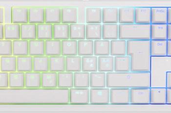 Ducky Zero White Cherry Brown Rgb Trådløs Tastatur Geekd Dk